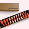 Faux ongles press-on Orange gold
