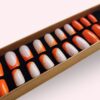 Faux ongles press-on Orange gold