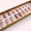 Faux ongles press-on Rose Pailleté