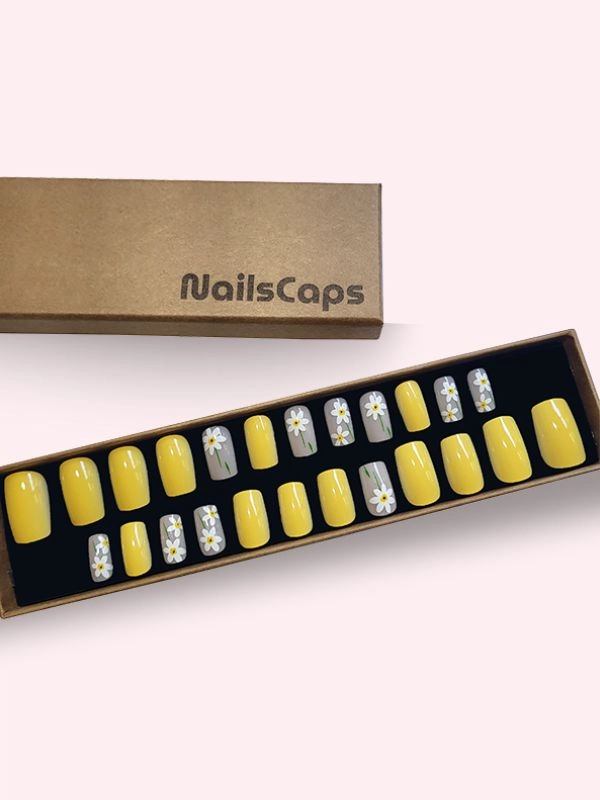 Faux ongles press-on Sunshine Bloom