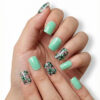 Faux ongles press-on Mint Flower Power