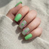Faux ongles press-on Green Blossom