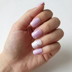 Faux ongles press-on Rose Marble
