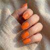 Faux ongles press-on Orange Néon