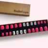 Faux ongles press-on Flowers Red