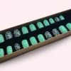 Faux ongles press-on Mint Flower Power