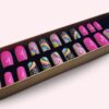 Faux ongles press-on Pink Pop Rainbow