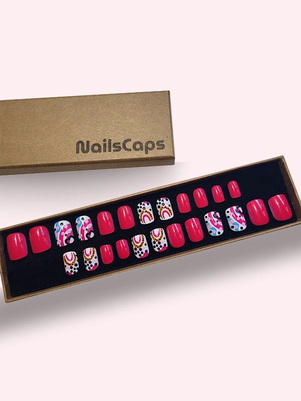 Faux ongles press-on Red Vibes