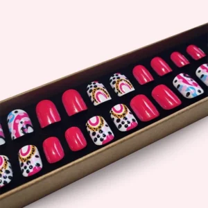 Faux ongles press-on Red Vibes