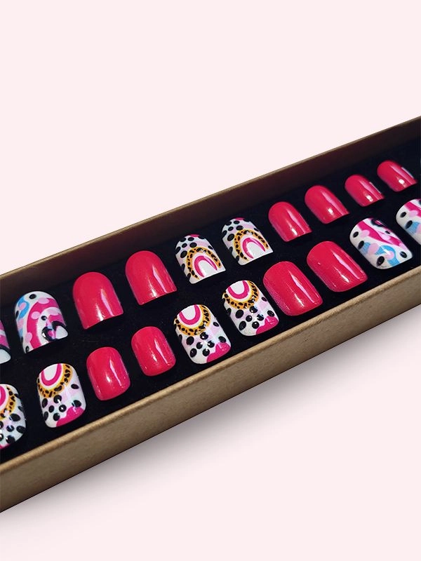 Faux ongles press-on Red Vibes