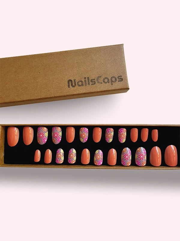 Faux ongles press-on Sunset Bloom