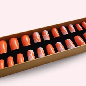 Faux ongles press-on Tangerine Glow