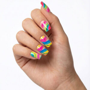 Faux ongles press-on Rainbow Vibes