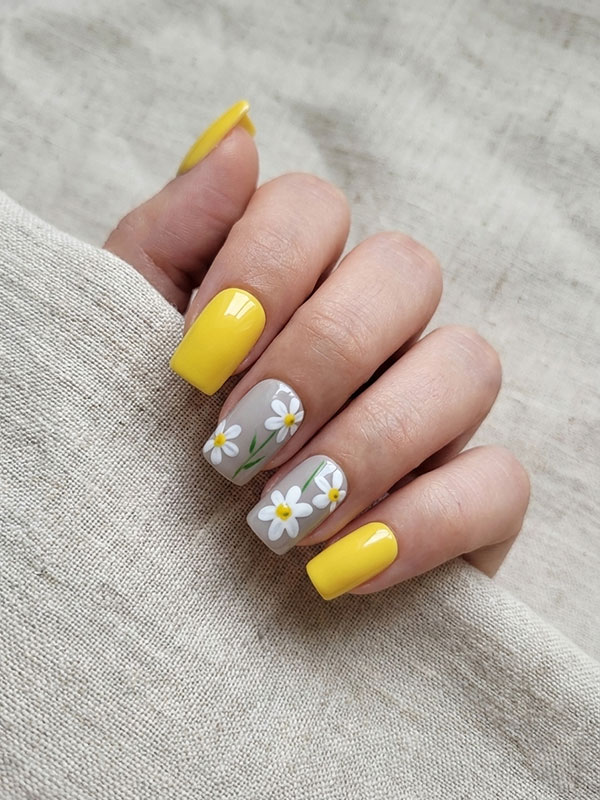 Faux ongles press-on Sunshine Bloom