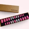 Faux ongles press-on Fuchsia Confetti