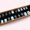 Faux ongles press-on Black Heart Glitter