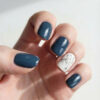 Faux ongles press-on Bleu Minuit Silhouette