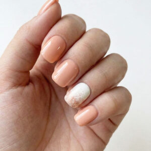 Faux ongles press-on Peach Glow