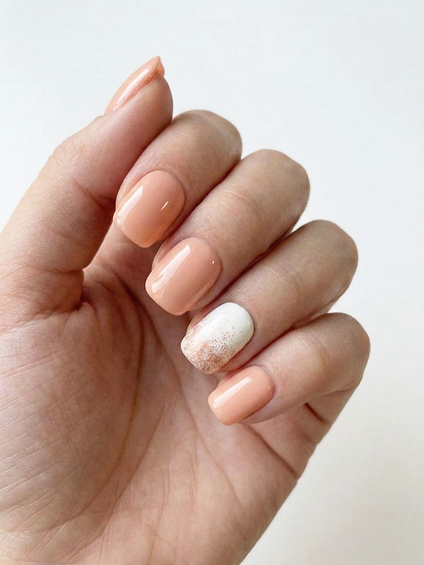 Faux ongles press-on Peach Glow