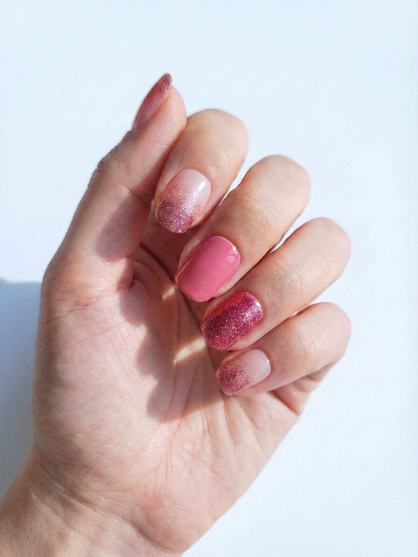 Faux ongles press-on Rose Stardust