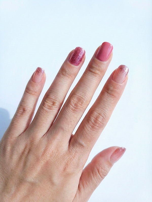 Faux ongles press-on Rose Stardust