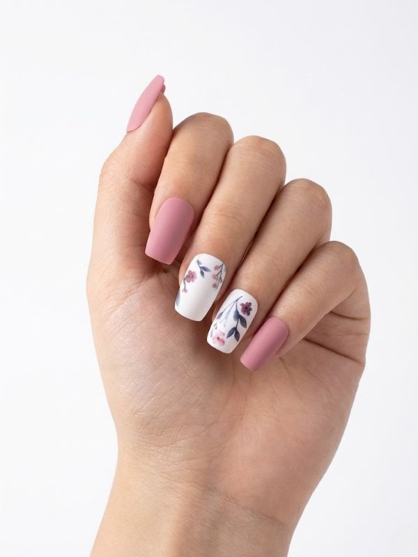 Faux ongles press-on Jardin Poudré