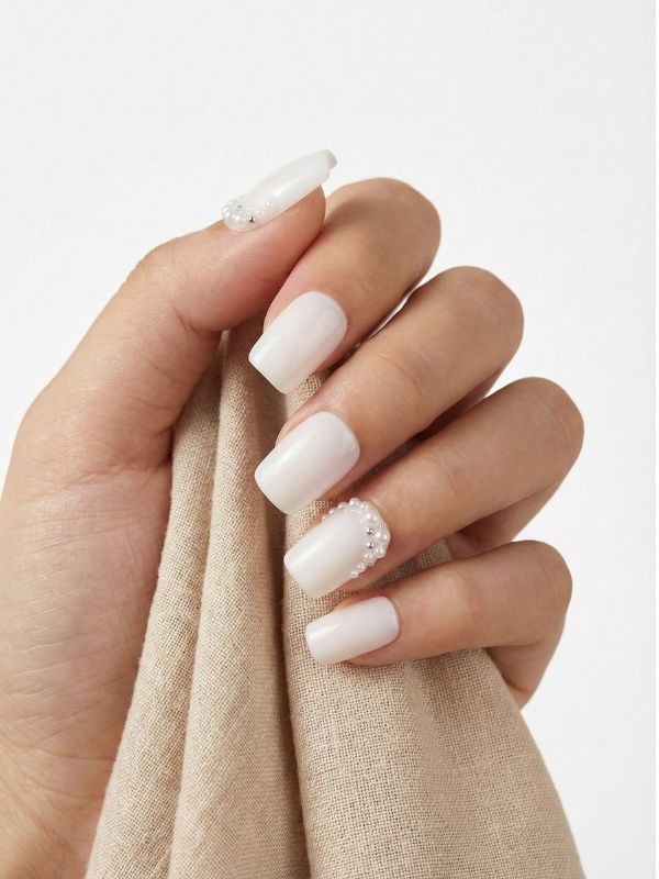 Faux ongles press-on Nuage de Perles