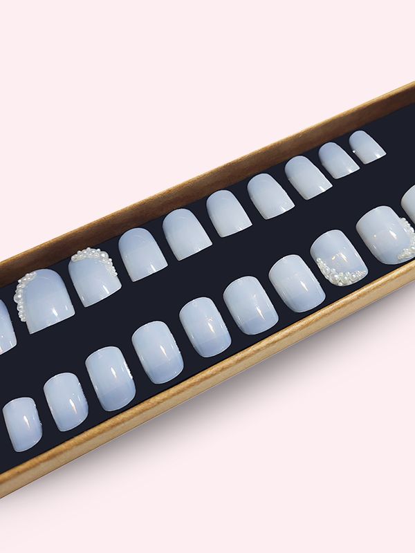 Faux ongles press-on Nuage de Perles