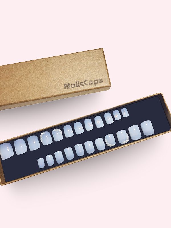 Faux ongles press-on Nuage de Perles