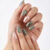 Faux ongles press-on Safari Kaki Léopard