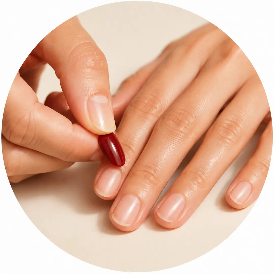 Étape 2 : poser les press-on nails