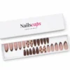 Chocolat Nude faux ongles marron et nude NailsCaps