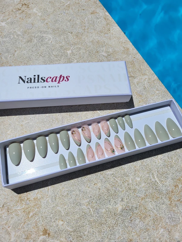 Kit de faux ongles longs Sage Prestige, Nailscaps
